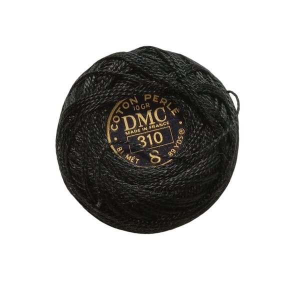 Coton Perle Other - 🎯 10 for $10 / DMC Coton Perle Black Color 310 Size 8 Thread